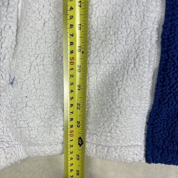 Fila Sherpa Sweater Men’s Size Small Back Red White Blue Zip Up Jacket - Picture 8 of 11